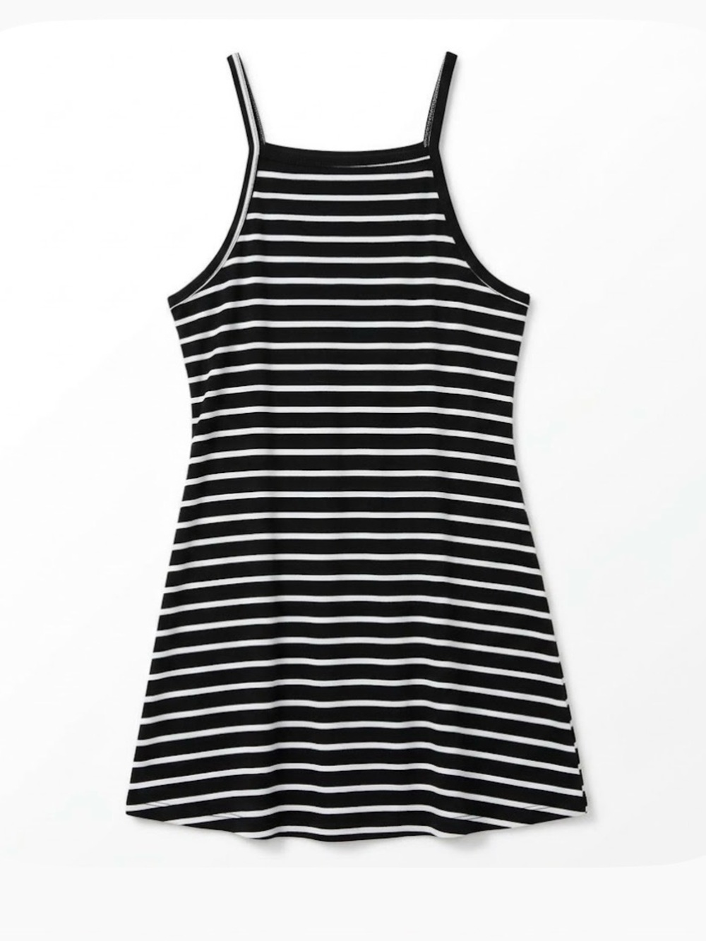 SHEIN Stripe Relax Fit Midi Dress, Women’s L, Black White